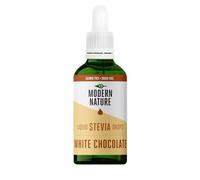 Modern Nature White Chocolate Flavour Drops | Sugar Free Coffee Syrup, Liquid Stevia Sweetener, Zero Calorie, Natural Sweetner Flavor Drops | Perfect for Coffee, Protein Shakes, Baking & Drinks - 50ml