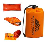 MODERN NEEDS Emergency Sleeping Bag Survival - Thermal Blanket & Bivy Sack | Emergency Bivy & Survival Blanket | Outdoor Sleeping Bag & Hiking Bag | Sleeping Bags for Adults | 1 Pack