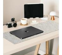Modern Nest Felt Desk Mat Large in Light Grey, Non-Slip Large Mouse Mat, Water Resistant Felt Desk Pad, Protector Pad for Keyboard and Mouse, Laptop & Computer (Light Grey, 70x30cm)