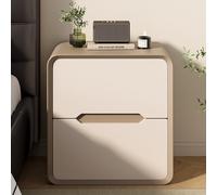 Modern Nightnd with Ders 2-Der Coffee Table Slish side Table for Any room Invisible Handle Design Robu & Eble (Khaki 50cm)