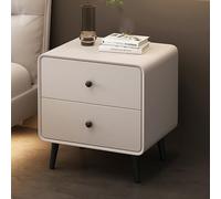 Modern Nightstand Sofa End Table for Bedroom 2 Drawer Auxiliary Table Sturdy & Stable Ideal for Bedroom Office Living Room (Color A 45cm)