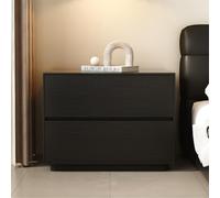 Modern Nightstand with Spacious Sto 2Freestanding Legs SilentHandleless Design Ideal for Bedroom (45x40x50cm / 18x16x20in)