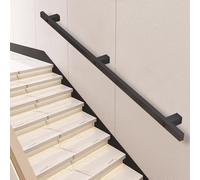Modern Nonslip Stair Railing BracketMatte Black WallMounted Indoor/Outdoor il for Safe Home Decoration (250cm)