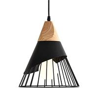 Modern Nordic Ironwood Modern Minimalist Pendant Lamp E26 Creative Hanging Lights for Dining Room Studio Living Room Hallway Restaurant Bedroom Bar (Color :