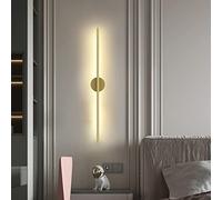 Modern Nordic LED Wall Lamp 15W 80CM Linear Aluminum Fixture for Stairs Bedroom & Living Room Gold & Warm White Decorative Lighting Contemporary Design