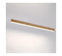 Modern Nordic Linear Flush Mount Ceiling Light Minimalist Wood Grain Long Strip Lamp Indoor Home Decor Fixture for Hallway Entryway Corridor Living Room(Wood Color,100Cm/39.3Inch)/Wood Color/100Cm/39.