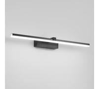 Modern Nordic Long Strip Metal Mirror Wall SconceMinimalist Linear Wall Lamp for Living Room & Gold MidCentury Bathroom Vanity Lighting