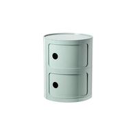 Modern Nordic Nightstand with 2/3/4 Drawers and Sliding Door Componibili Style Storage Cabinet Side Table for Bedroom Green (2-Drawer)