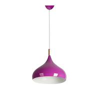 Modern Nordic Pendant Lighting E27 Screw for Restaurant Bedroom Study Loft Hallway 35 cm Diameter Fuchsia