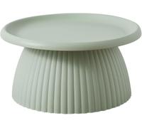 Modern Nordic Round Coffee Table - Small Plastic Mushroom Side Table for Balcony, Living Room & Home, 70x35cm, Stylish Green Design, Minimalist Decor