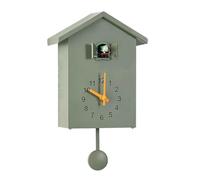 Modern Nordic Style Cuckoo Wall Clock,Cuckoo Clock with Chimer,Natural Bird Voices Or Cuckoo Call with Pendulum for Wall Art Home Living Room