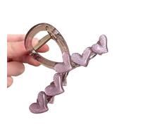 Modern Not Slip Hair Clip Highlighting Simple Heart Pattern Suitable for Various Instances Heart Plan Not Slip Hair Clip