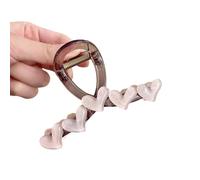 Modern Not Slip Hair Clip Highlighting Simple Heart Pattern Suitable for Various Instances Heart Plan Not Slip Hair Clip