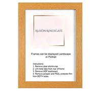 Modern Oak 20x16 inch Picture Frames - Multiple Colours & Sizes - Perspex Front & Wall Hanging Hooks - Poster/Photo Frames (20" x 16" (50.8 x 40.6cm))