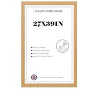 Modern Oak HD Front Poster Frames 27x39 inches Picture/Photo Frames Vertical or Horizontal Shatter-Proof Perspex Front Easy To Hang for Home, Office, Gallery