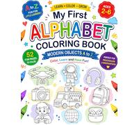 Modern Objects Alphabet Coloring Book: Modern Objects A to Z for Preschoolers & Kindergarteners | Fun and Easy Coloring Pages for Early Learning, Letter Recognition, and Creativity
