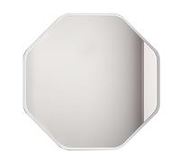 Modern Octagonal Mirror with Aluminum Alloy Frame - Stylish Diamond Wall Decor for Bedroom Bathroom & Toilet - 80cm / 31.49in White Dressing Mirror