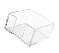 Modern Office Paper Memo Organizer, Clear Storage Case with Large Sheet, Multi-Color Sticky Notes, Desk Organizer, Stick Notes, Organizer