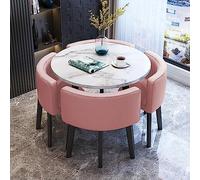 Modern Office Recept Table Set Round Small Conference Table with Chairs Cact Meeting & Coffee Table for Office Home Recept and Waiting Areas