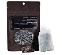 Modern ŌM Shungite Living Water Kit | Ready to Use Authentic Elite Shungite Detoxification Stone Gravel Pouch Kit for Natural Water Purification, Neutralizes Bacteria, Contains Antioxidants (50g)