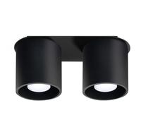 Modern Or U10 Ceiling Spotlight Aluminium Light Fixture White Twin Spot