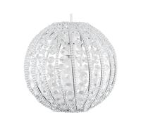 Modern Ornate Design Round Ceiling Pendant Shade with Clear Acrylic Jewels