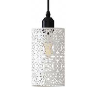Modern Ornate Shabby Chic Ceiling Light Shade, Pendant Lights Shade, Home Décor & Improvement Essential |13.5 cm Shade Width Drum Cage Lamp Shade with Reducer Plate for Kitchen Dining Room