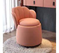 Modern Ottoman Coffee Table Upholstered Footrest Hocker Multi Purpose Living Room Fur Slish Seat with Hidden (C)