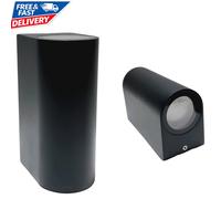 B.K.Licht Outdoor Up Down Wall Light, Waterproof Wall Lights for Interior or Exterior, Included 2X 5W GU10 Bulbs, Black