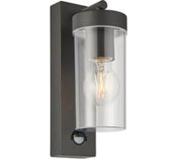 Modern Outdoor Wall Lantern Light With Pir - 15W E27 Gls Led - Dimmable