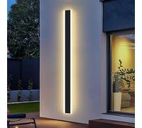 Modern Outdoor Wall Light Led Outside Garden Wall Lights Outdoor Long Strip Wall Light Exterior Black Lights for House Ip67 Waterproof Modern Outdoor Lights