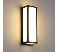 Modern Outdoor Wall Lights LED Exterior Wall Sconce Aluminum Outdoor Wall Light Fixture, Black Porch&Patio Light, IP65 Waterproof for Hallway Stairs Gardens