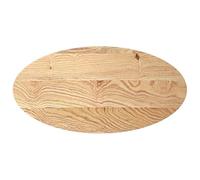 Modern Oval Oak Wood Tabletop 100x50x4 cm - Fine Sanded Multi-functional DIY Surface for Living Room, Office, Balcony - Ideal for Custom Builds & Stylish Decor