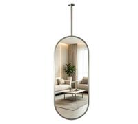 Modern Oval Pendant Mirror HD Vanity Make-up Mirror Oval Bathroom Mirror