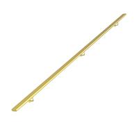 Modern Oval s Kit, 1ft-20ft Stair Railing, Outdoor & Indoor Wall Mounted Metal Wrought Iron Handrail，for Elderly Children's Safety Non-Slip Support Bar (Color : Gold, Size :