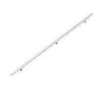 Modern Oval s Kit, 1ft-20ft Stair Railing, Outdoor & Indoor Wall Mounted Metal Wrought Iron Handrail，for Elderly Children's Safety Non-Slip Support Bar (Color : Silver, Size :