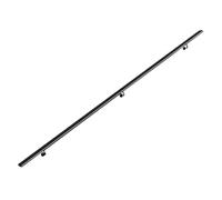 Modern Oval s Kit, 1ft-20ft Stair Railing, Outdoor & Indoor Wall Mounted Metal Wrought Iron Handrail，for Elderly Children's Safety Non-Slip Support Bar (Color : Black, Size : 1