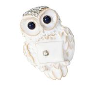 Modern Owl Pin Enameled Mail Comfortable Chest Accessory for Daily Wear Color Owl Brooch Badge Pin