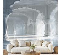 Modern Palace Architecture Wall Paper Classical Architecture Art Photo Wallpaper 3D Effect 500x350 cm Luxury Arch Mural for Bedroom Living Room Non-Woven Poster Decoration ad29q