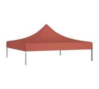 vidaXL Party Tent Roof 2x2 m Terracotta 270 g/m² Replacement Gazebo Cover