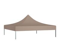 vidaXL Party Tent Roof 2x2 m Taupe 270 g/m² Replacement Canopy Gazebo Cover