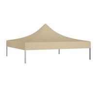 vidaXL Party Tent Roof 2x2 m Beige 270 g/m² Replacement Canopy Gazebo Cover