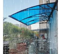 Modern Patio Awning with UV Protection, Aluminum Bracket, Polycarbonate Canopy for Front Door and Sliding Door - Stylish Outdoor Sunshade Solution