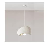 Modern Pebble-Shaped Concrete Pendant Light Fixture | Unique Style | Adjustable Cord Industrial Ceiling Light for Kitchen Island, Dining Room, Living Room, Bedroom, Hallway