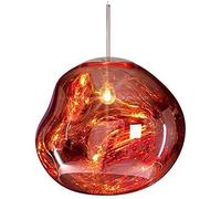Modern Pendant Chandelier - Irregular Glass Lava Lamp with Unique Melt Design for Living Room Decor