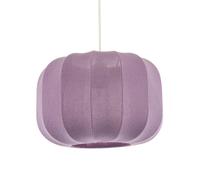 Modern Pendant Lamp Shade with Soft Elasticated Fabric Lilac Covering Happy Homewares Lilac One Size