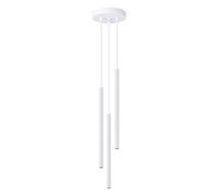 Modern Pendant Light ARCHE 3P 3-Light Steel White G9 LED SOLLUX LIGHTING