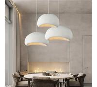 Modern Pendant Light for Dining Room Kitchen Island Hallway Restaurant Hanging Lamp Wabi Sabi Chandelier E27 Base Creative Simulated Stone Lampshade Bird Nest Shape Lighting Fixture White 3 Flames,B