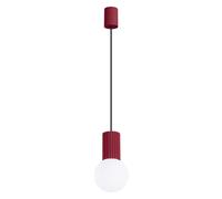 Luminosa Lighting Luminosa Halo Slim Pendant Ceiling Light Burgundy 1X G9