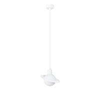 Modern Pendant Light HYPERION 1 Steel White G9 LED SOLLUX LIGHTING